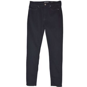 Black High-Rise Super Skinny Legging Jeans Size 29 5-Pocket Fit Minimal Stretch